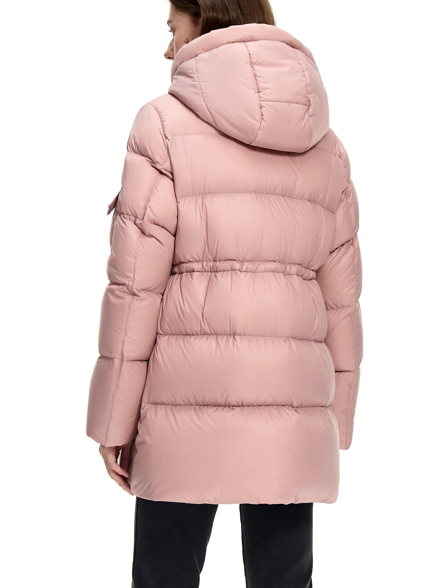 FSLE Winter down Coat One Hand Length Casual Style Hooded 