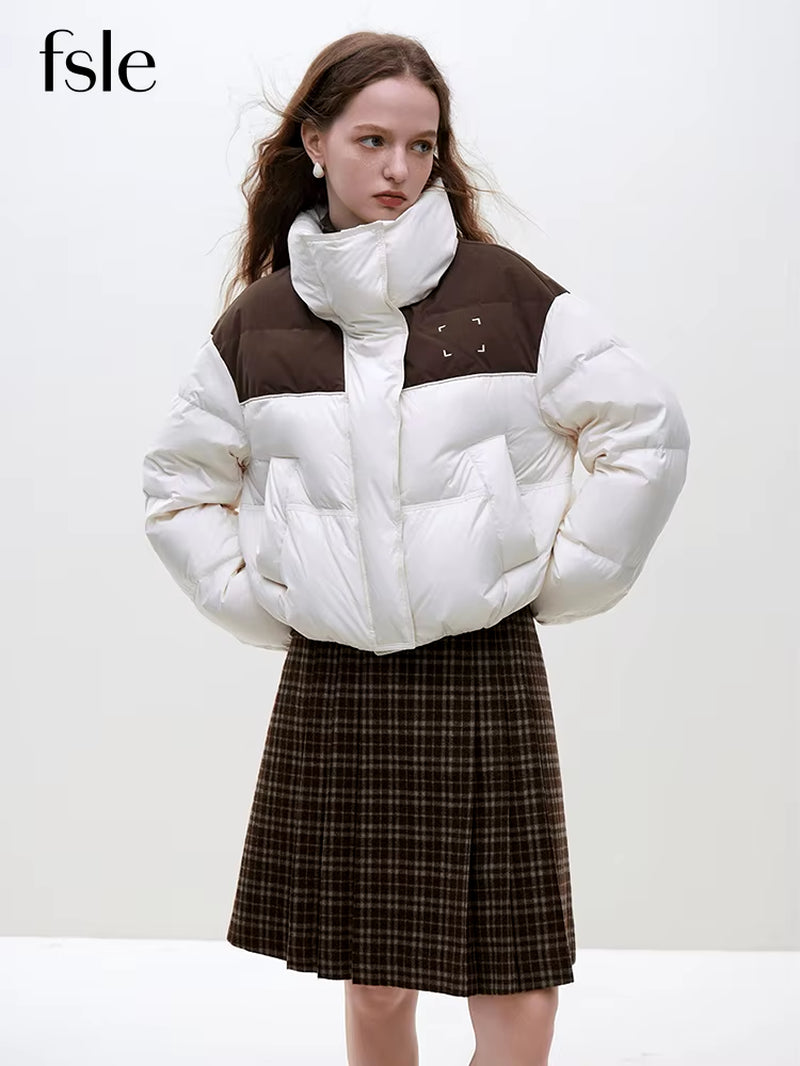 FSLE Casual Loose Style Bread down Jacket